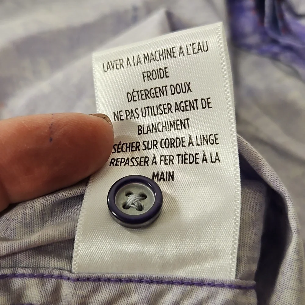 Robert Graham Purple Men's Shirt 4x SUCH AN INTERESTING PRINT! - Picture 9 of 9